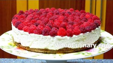 VIDEO: Raspberry Cheesecake Recipe – No Bake Cake by Video Culinary