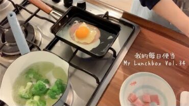 VIDEO: 【ENG】每日便当 My lunchbox 料理音 Cooking sound｜酱烧牛肉洋葱与芝士火腿煎蛋便当 Vol.34 Beef in sauce& cheese ham folded egg