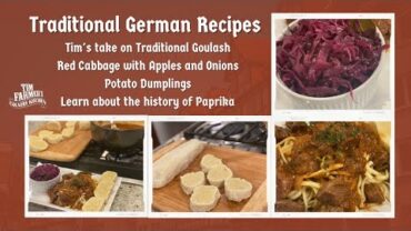 VIDEO: Traditional German Recipes (Goulash, Red Cabbage and Potato Dumplings) #1023