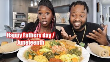 VIDEO: FATHERS DAY DINNER MUKBANG | VEGAN ETHIOPIAN FOOD