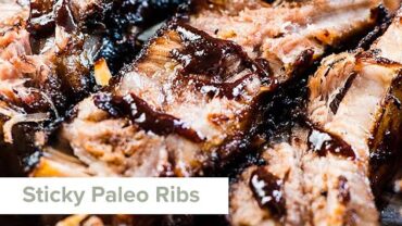 VIDEO: Sticky Paleo Ribs with Chocolate BBQ Sauce