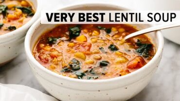 VIDEO: VERY BEST LENTIL SOUP | vegetarian one-pot lentil soup recipe