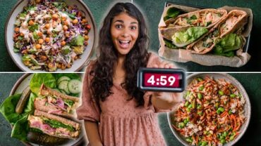 VIDEO: 5-Minute Vegan Lunch Ideas (I timed them!)