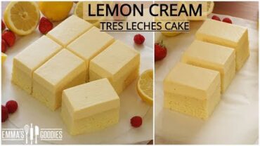 VIDEO: Lemon Cream Tres Leches Cake Recipe – Pastel Tres Leches de Limon – Lemon Cake Recipe