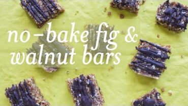 VIDEO: No-Bake Fig Walnut Bars