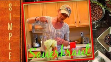 VIDEO: How To Make Sauerkraut At Home In A Jar & Bucket – Easy Recipe – Fresh, Raw, Fermented