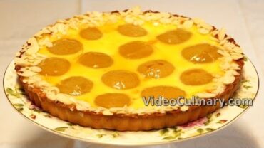 VIDEO: Canned Peach & Custard Tart Recipe – Fruit Pie – VideoCulinary