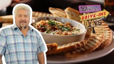 VIDEO: Guy Fieri Eats Bacon And Onion Dip | Diners, Drive-Ins and Dives | Food Network