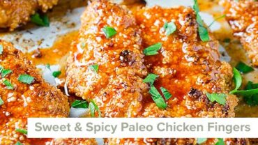 VIDEO: Sweet and Spicy Paleo Chicken Fingers