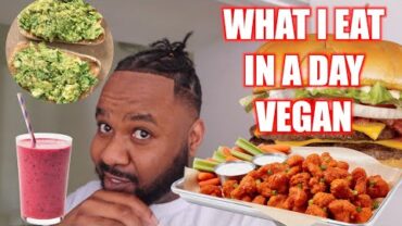 VIDEO: WHAT I EAT IN A DAY AS A VEGAN MAN | EASY BAKED CAULI WINGS RECIPE