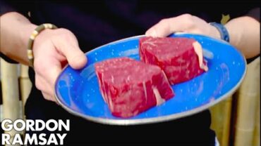 VIDEO: Gordon Ramsay & A Vegetarian Cook A Beef Fillet