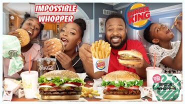 VIDEO: BURGER KING IMPOSSIBLE WHOPPER | CAN YOU TASTE THE DIFFERENCE | MUKBANG EATING SHOW
