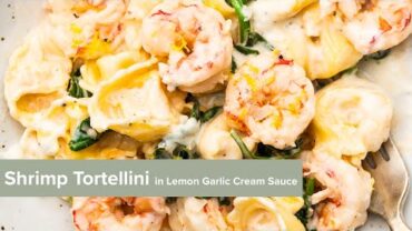 VIDEO: Shrimp Tortellini in Lemon Garlic Cream Sauce