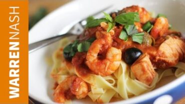 VIDEO: Seafood Tagliatelle Recipe – Feed your Mind – Recipes by Warren Nash
