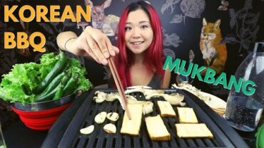 VIDEO: KOREAN BBQ MUKBANG (VEGAN) – my fave way to eat TONS of veggies / Munching Mondays Ep.102