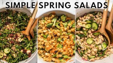 VIDEO: 3 Simple Spring-Inspired Salads (Vegan)