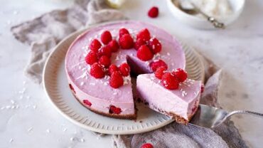 VIDEO: No-Bake Raspberry Cheesecake (Vegan, Gluten-Free)
