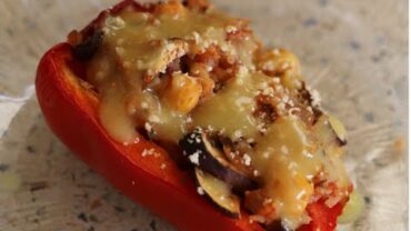 VIDEO: No Oil Whole Food Plant Based Stuffed Bell Peppers