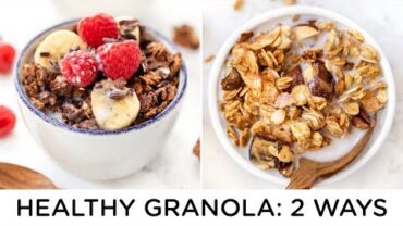 VIDEO: HEALTHY GRANOLA RECIPES ‣‣ how to make granola 2 ways