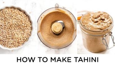 VIDEO: HOW TO MAKE TAHINI ‣‣ with 4 Tahini Recipes
