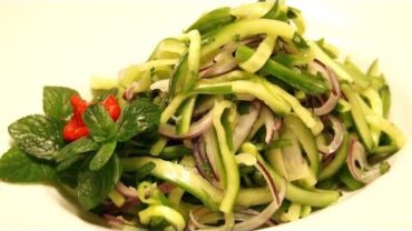 VIDEO: Thai Style Cucumber Salad Recipe – Video Culinary
