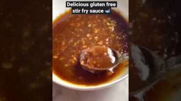 VIDEO: So delicious (and easy!) gluten free stir fry sauce 🤩 for meat, veggies, noodles, or rice! #shorts