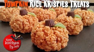 VIDEO: Pumpkin Rice Krispies Treats (feat. Anslee Tatum) // Tiny Kitchen Big Taste