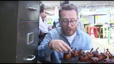 VIDEO: How To Make BBQ Chicken Lollipops In A Filing Cabinet | John Quilter