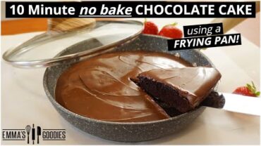 VIDEO: Easy 10 Minute CHOCOLATE CAKE in Frying Pan! NO Oven!