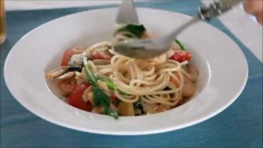 VIDEO: 알리오 올리오 새우 스파게티 Spaghetti aglio e olio with shirimp