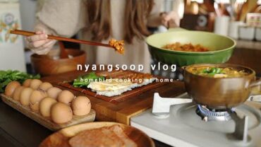 VIDEO: 매콤한 땡초 달걀말이와 접어 먹는 김밥 도시락 싸는 자취일상 | 무화과 타르트, 쌈두부 야채말이와 두부면 콩국수 | 건강한 집밥 브이로그🌿