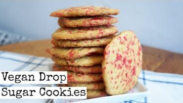 VIDEO: Drop Sugar Cookies | Vegan | Easy
