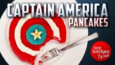 VIDEO: Captain America Pancakes // Tiny Kitchen Big Taste