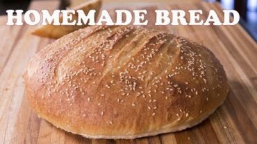 VIDEO: The BEST Homemade Bread – Crusty Outside & Moist Inside
