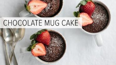 VIDEO: CHOCOLATE MUG CAKE | gluten-free, dairy-free and paleo