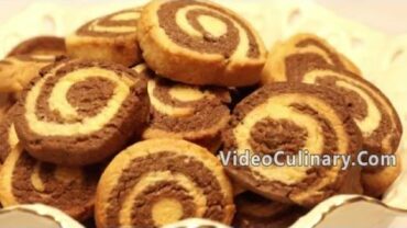 VIDEO: Pinwheel Cookies Recipe – Spiral Chocolate & Vanilla Sugar Cookies
