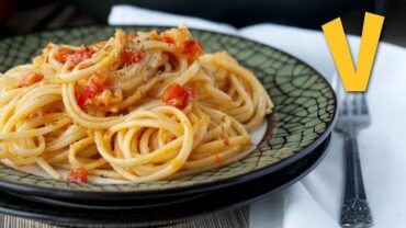 VIDEO: Linguine with Pepper and Leek Cream