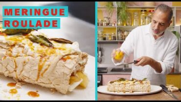 VIDEO: Brown sugar meringue roulade with burnt honey apples | Ottolenghi Test Kitchen Extra Good Things