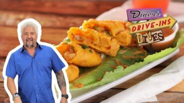 VIDEO: Guy Fieri Eats Shrimp Empanadas in Puerto Rico | Diners, Drive-Ins and Dives | Food Network