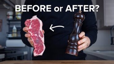 VIDEO: Does it actually matter when you add pepper to your steak?