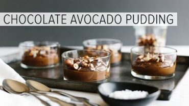 VIDEO: CHOCOLATE AVOCADO PUDDING | with hazelnuts + sea salt (vegan, paleo, low-carb)