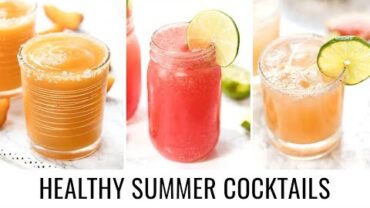 VIDEO: HEALTHY SUMMER COCKTAILS | fruit-sweetened & vegan