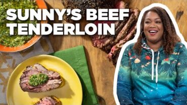 VIDEO: Sunny Anderson’s Easy Beef Tenderloin with Holiday Pesto | The Kitchen | Food Network
