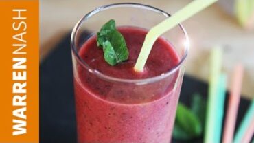 VIDEO: Smoothie Recipes – with Fresh Mint – Recipes by Warren Nash