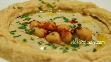VIDEO: Hummus Recipe  – Authentic Middle Eastern Chickpea Dip VideoCulinary