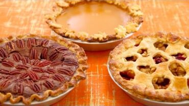 VIDEO: 3 Homemade Pies (Pumpkin, Apple, Pecan Fudge) – Gemma’s Bigger Bolder Baking