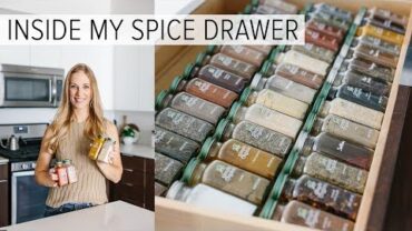 VIDEO: SPICE DRAWER ORGANIZATION | spice tips for healthy recipes