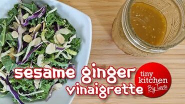 VIDEO: How to Make a Great Asian Salad Dressing (Sesame Ginger Vinaigrette) // Tiny Kitchen Big Taste