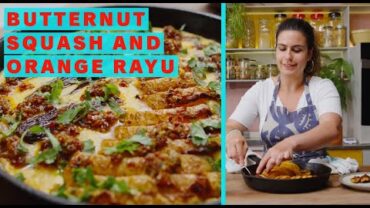 VIDEO: Butternut squash in cheesy custard with orange rayu | Ottolenghi Test Kitchen
