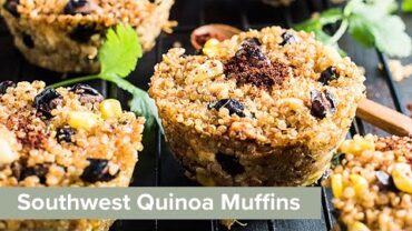 VIDEO: Healthy Southwest Quinoa Muffins